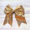 Sequins cheer hair bows w/alligator clip. (6pcs/$10.50) CHEERBOW-2023-BB