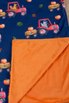 Fall in the farm printed infant baby blanket. (38"by40") BKB45133001 M