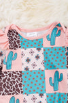 Giraffe, star & cactus printed infant gown. PJG65153010 ONE SIZE