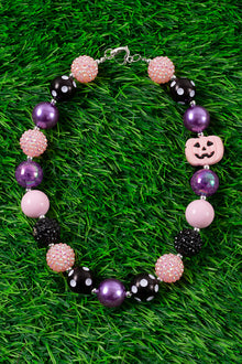  Purple,pink bubble necklace & pink pumpkin pendant. 3PCS/$15.00 ACG40153042