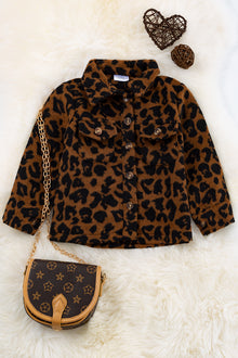  💎Brown leopard printed shacket. TPG65133054 sol
