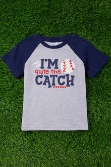  I'm quite the catch printed tee-shirt. TPB55113005 SOL