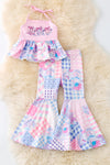 Girls western patchy set. OFG50608 JEAN