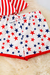Star printed/Patriotic  halter top & shorts. OFG41078 SOL