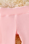Fuchsia & Light pink ribbed bell bottoms. (AVAILABLE IN 3 COLORS)