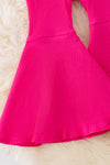 Fuchsia & Light pink ribbed bell bottoms. (AVAILABLE IN 3 COLORS)