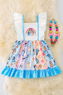 Character printed ruffle dress. DRG41980-loi
