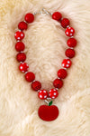 NCC-2 Back to school bubble necklace with pendant.