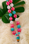 NCC-2 Back to school bubble necklace with pendant.