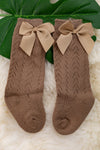 Knee high hollow out mesh sock for baby, available in 9 colors(3pcs/$9.75)sock2024b