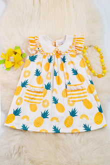  Pineapple-printed relax fit dress.DRG25154027 LOI