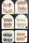 Press on women acrylic nail set.