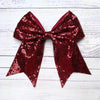 Sequins cheer hair bows w/alligator clip. (6pcs/$10.50) CHEERBOW-2023-BB