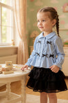 Coquette bow long sleeve top and skort. OFG52030 JEAN