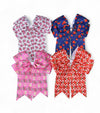 6.25" X 7.5" Back to school hair bows. 5PCS/$10.00