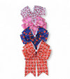 6.25" X 7.5" Back to school hair bows. 5PCS/$10.00