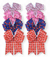 6.25" X 7.5" Back to school hair bows. 5PCS/$10.00