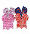 6.25" X 7.5" Back to school hair bows. 5PCS/$10.00