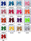 Sequins cheer hair bows w/alligator clip. (6pcs/$10.50) CHEERBOW-2023-B