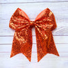 Sequins cheer hair bows w/alligator clip. (6pcs/$10.50) CHEERBOW-2023-BB