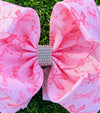 Coquette bow printed double layer hair bows. 4pcs/$10.00 BW-DSG-1025