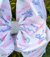 Coquette  printed double layer hair bows. 4pcs/$10.00 BW-DSG-1027