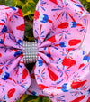 Bomb pop printed on pink double layer hair bows. 4pcs/$10.00 BW-DSG-1028