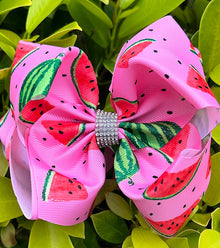  Sweet watermelon summer, printed hair bows. 4PCS/$10.00 BW-DSG-1033