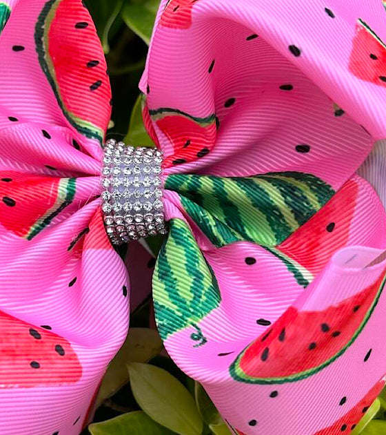 Sweet watermelon summer, printed hair bows. 4PCS/$10.00 BW-DSG-1033