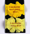 LT. Yellow tone printed large headbands. (3pcs/$10.50) F-DLH2326K