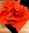 Orange textured fabric large headbands. (3pcs/$10.50) F-DLH2329K