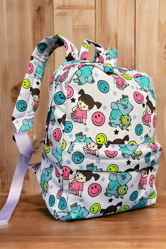 Monters printed Medium size backpack. BP-202323-30