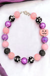 Purple,pink bubble necklace & pink pumpkin pendant. 3PCS/$15.00 ACG40153042