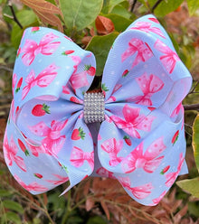  Coquette printed double layer hair bows. 4pcs/$10.00 BW-DSG-992
