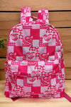 Heart barbie printed Medium size backpack. BP-2023H
