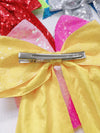 Sequins cheer hair bows w/alligator clip. (6pcs/$10.50) CHEERBOW-2023-BB