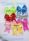 Sequins cheer hair bows w/alligator clip. (6pcs/$10.50) CHEERBOW-2023-BB