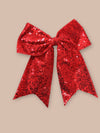 Sequins cheer hair bows w/alligator clip. (6pcs/$10.50) CHEERBOW-2023-BB
