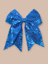 Sequins cheer hair bows w/alligator clip. (6pcs/$10.50) CHEERBOW-2023-BB