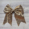 Sequins cheer hair bows w/alligator clip. (6pcs/$10.50) CHEERBOW-2023-BB