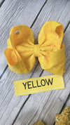 6.5" Double layer sequins hair bows. 4pcs/$10.00 DBW-2 (Added Inventory💖💖