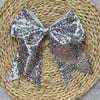 Sequins cheer hair bows w/alligator clip. (6pcs/$10.50) CHEERBOW-2023-BB