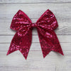 Sequins cheer hair bows w/alligator clip. (6pcs/$10.50) CHEERBOW-2023-BB