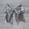 Sequins cheer hair bows w/alligator clip. (6pcs/$10.50) CHEERBOW-2023-BB