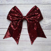 Sequins cheer hair bows w/alligator clip. (6pcs/$10.50) CHEERBOW-2023-BB
