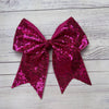 Sequins cheer hair bows w/alligator clip. (6pcs/$10.50) CHEERBOW-2023-BB
