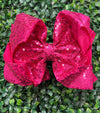 6.5" Double layer sequins hair bows. 4pcs/$10.00 DBW-2 (Added Inventory💖💖