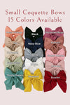 🎀(SMALL) 4.5" X 5.5" Coquette bows available in 15 colors. 6pcs/$9.00 BW-CQ-2024