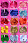 6.5" Double layer sequins hair bows. 4pcs/$10.00 DBW-2 (Added Inventory💖💖