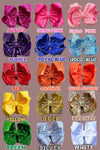 6.5" Double layer sequins hair bows. 4pcs/$10.00 DBW-2 (Added Inventory💖💖